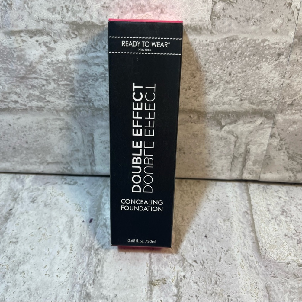Ready to Wear Double Effect Concealing Foundation .68 oz Shade “Deep Medium” NIB